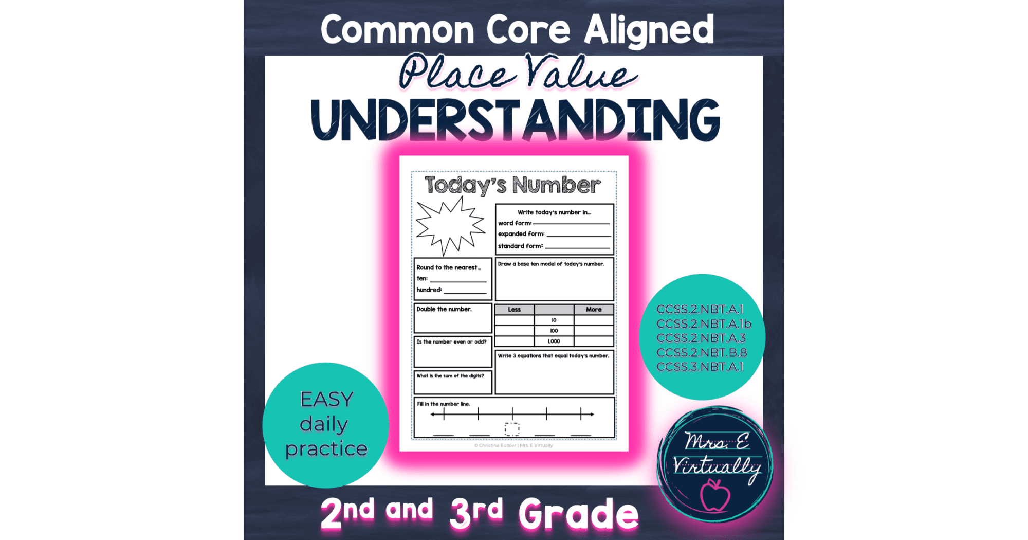 Number Sense Activity-Digital or Print • Mrs E Virtually