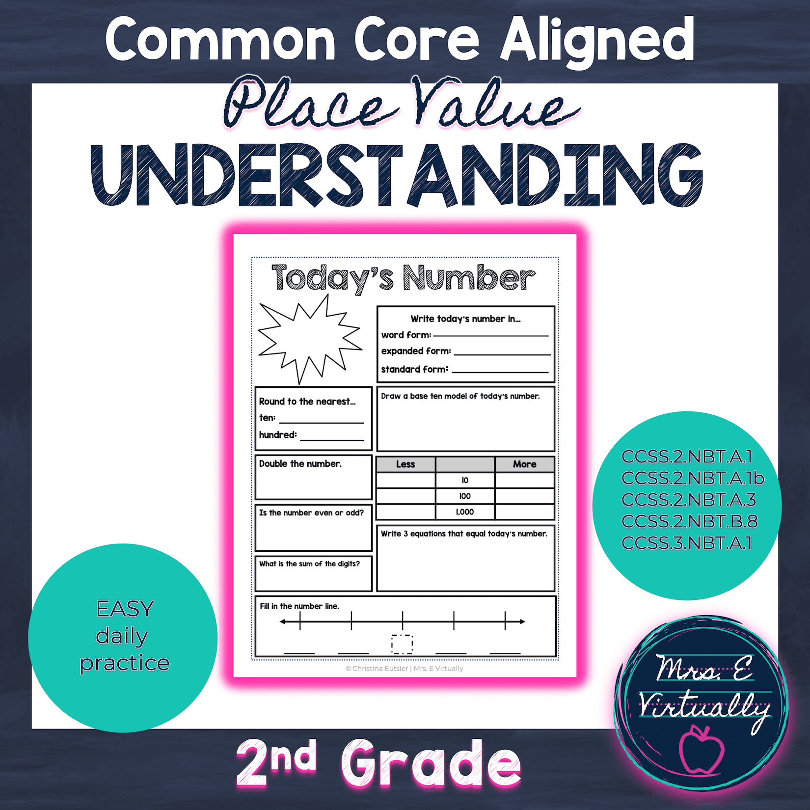 Number Sense Activity-Digital or Print • Mrs E Virtually